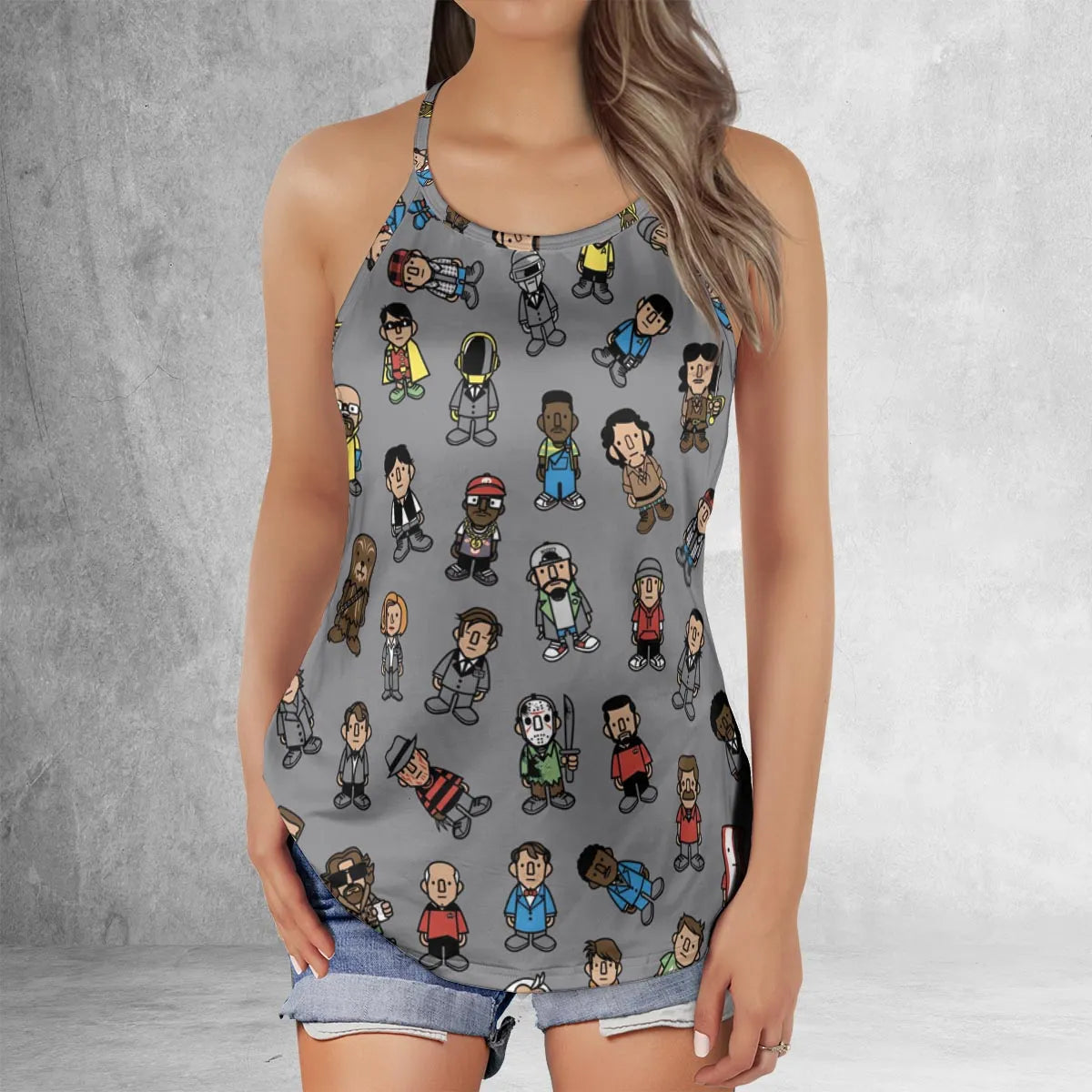 Criss Cross Tank Top - 9CU1H7R9