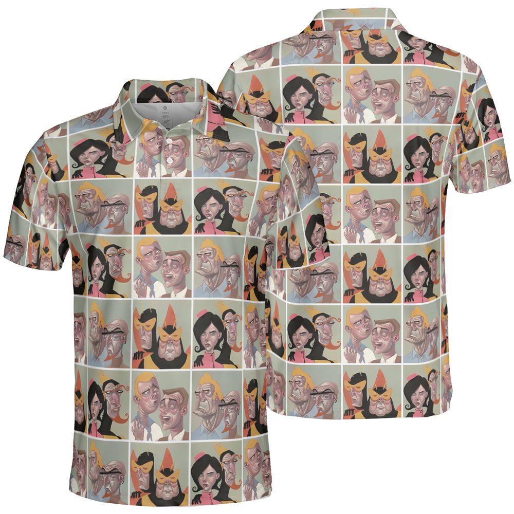 AOP Men/Women Polo Shirt - JVEHPBAV -  - 2