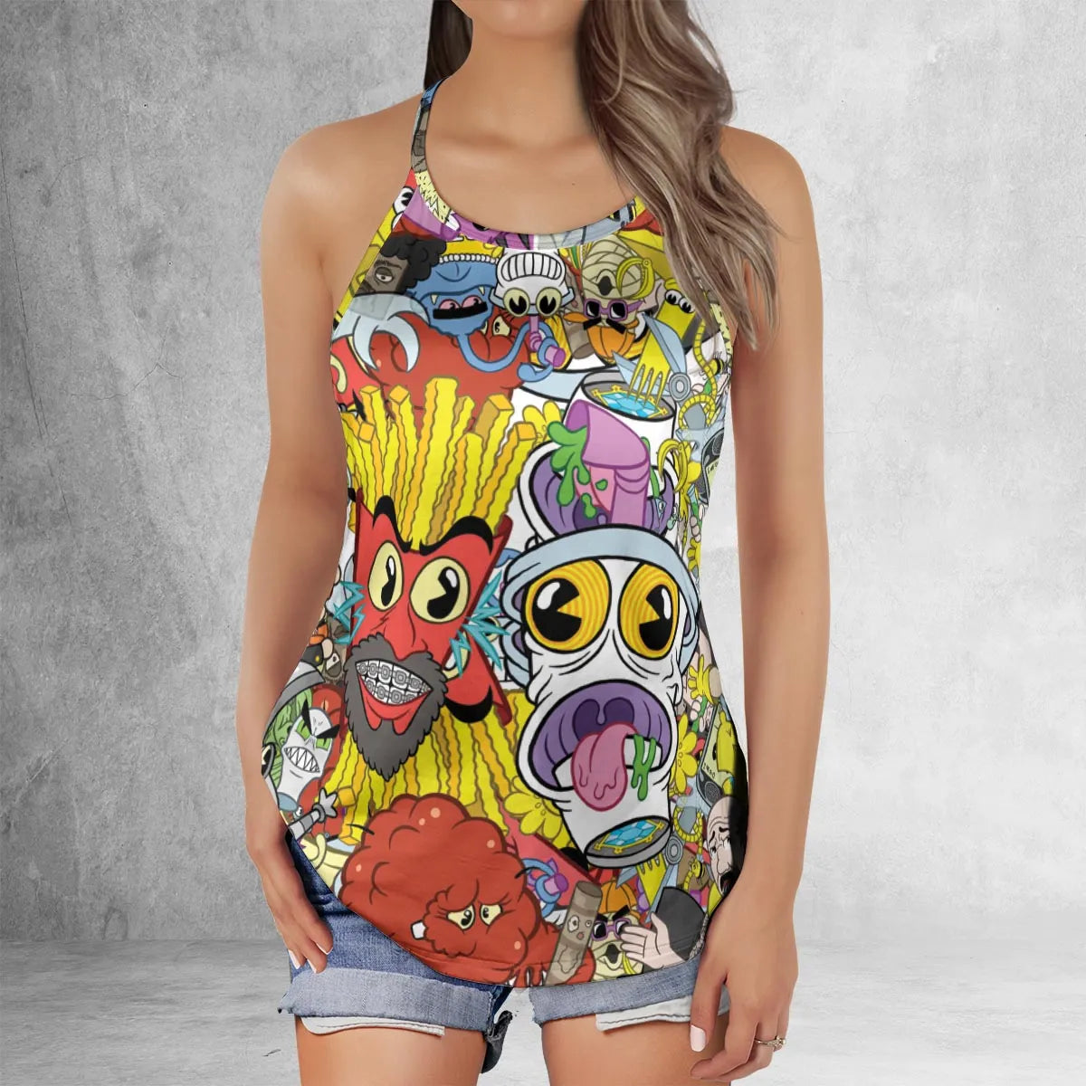 Criss Cross Tank Top - 48FV24QQ