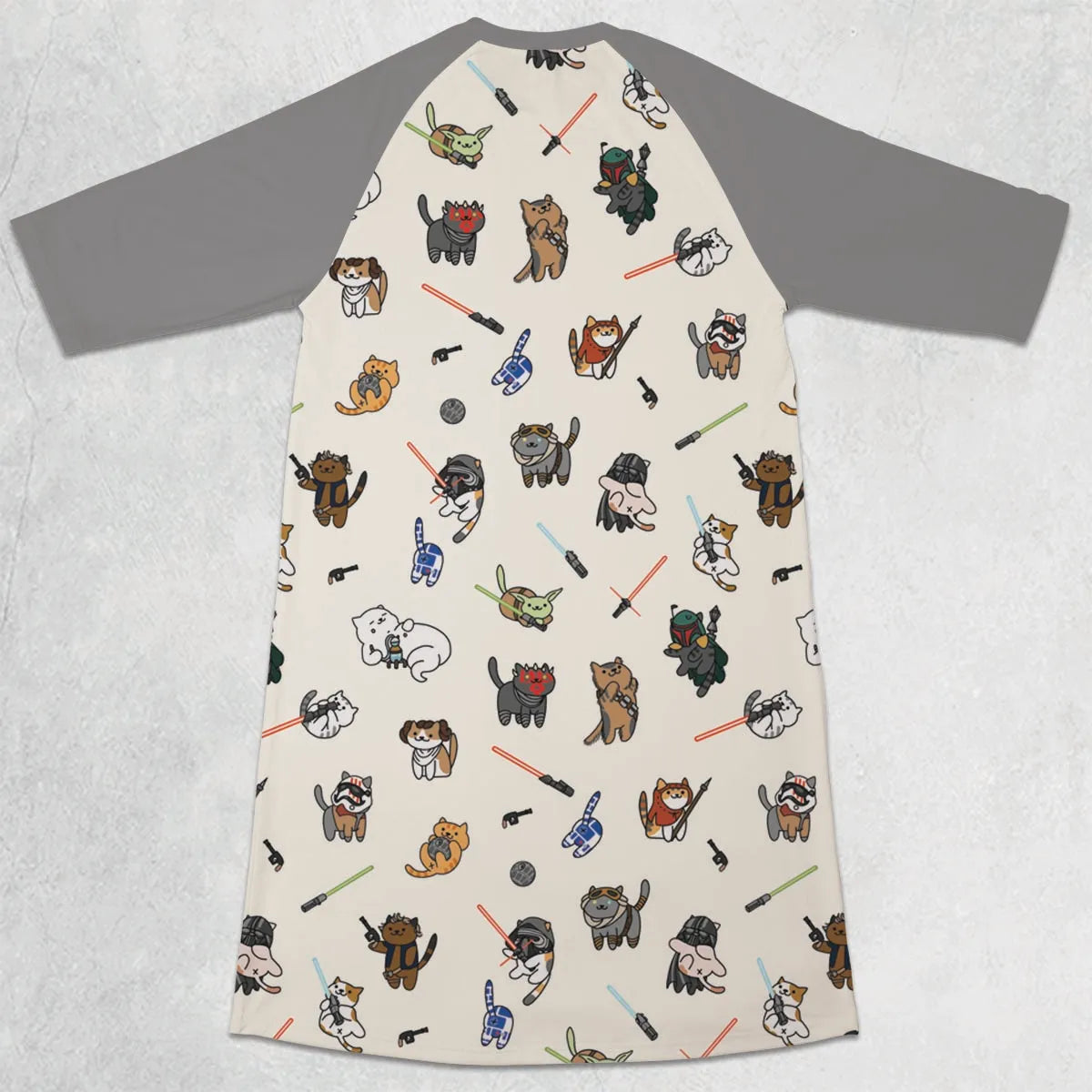 3/4 Sleeve Raglan Dress - CZVEPZ5R