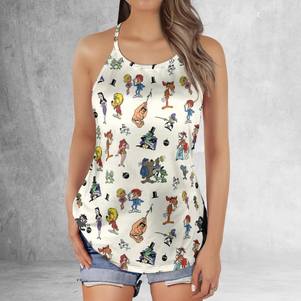 Criss Cross Tank Top - ZT7UQXDV