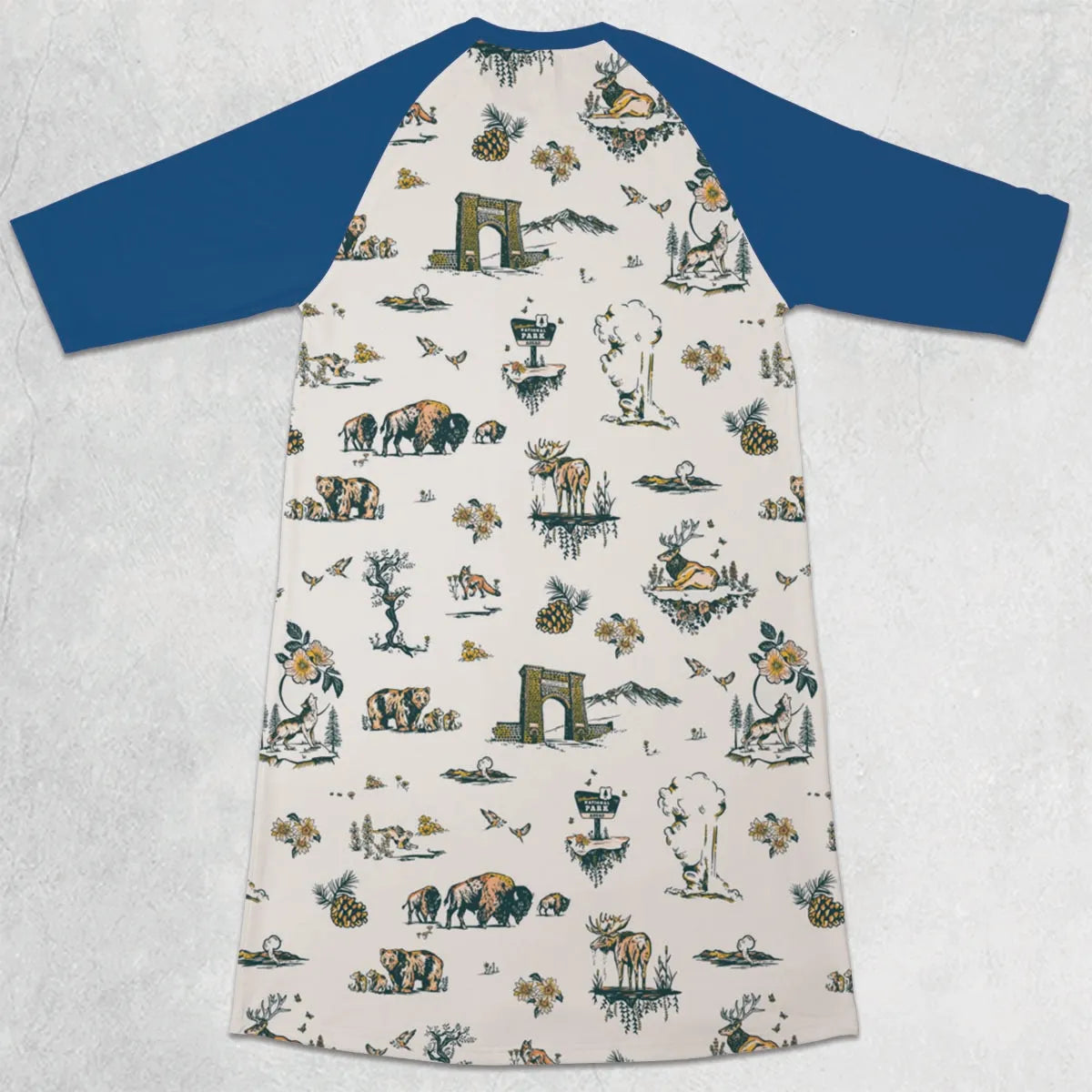 3/4 Sleeve Raglan Dress - 36BLSRMU