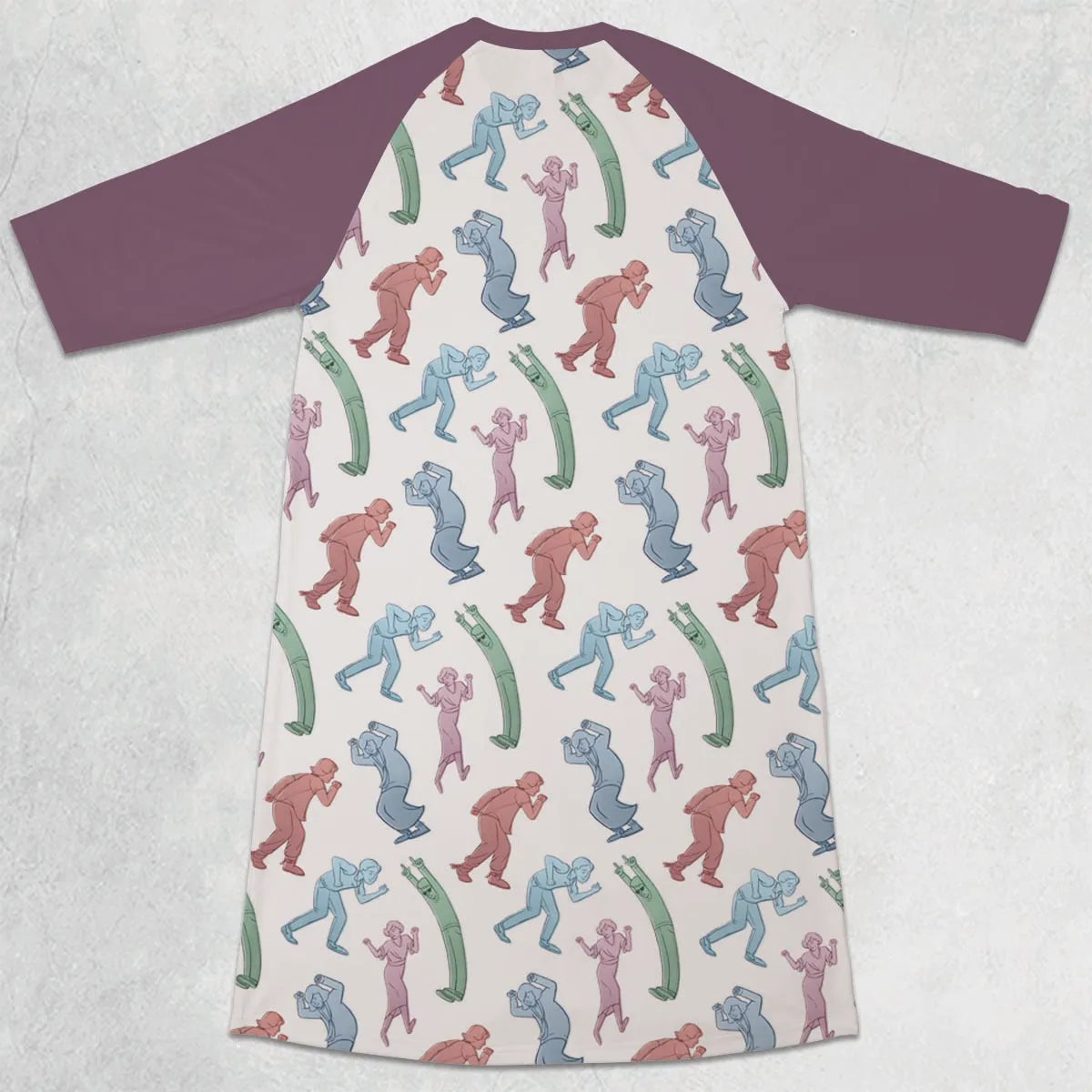 3/4 Sleeve Raglan Dress - UPKF72E5
