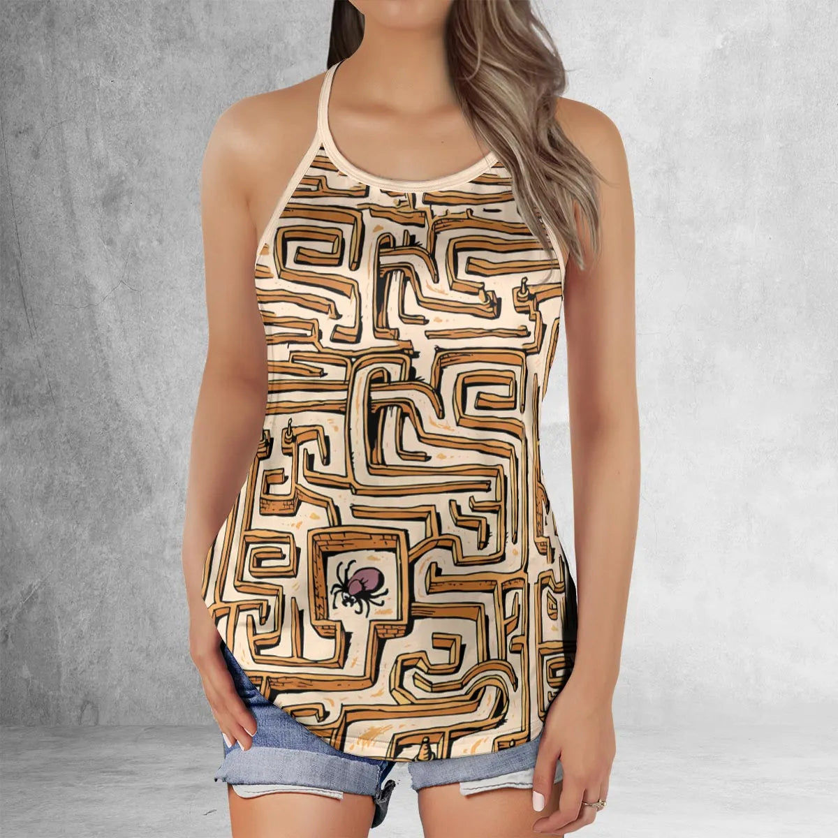 Criss Cross Tank Top - WL7ZX6PL