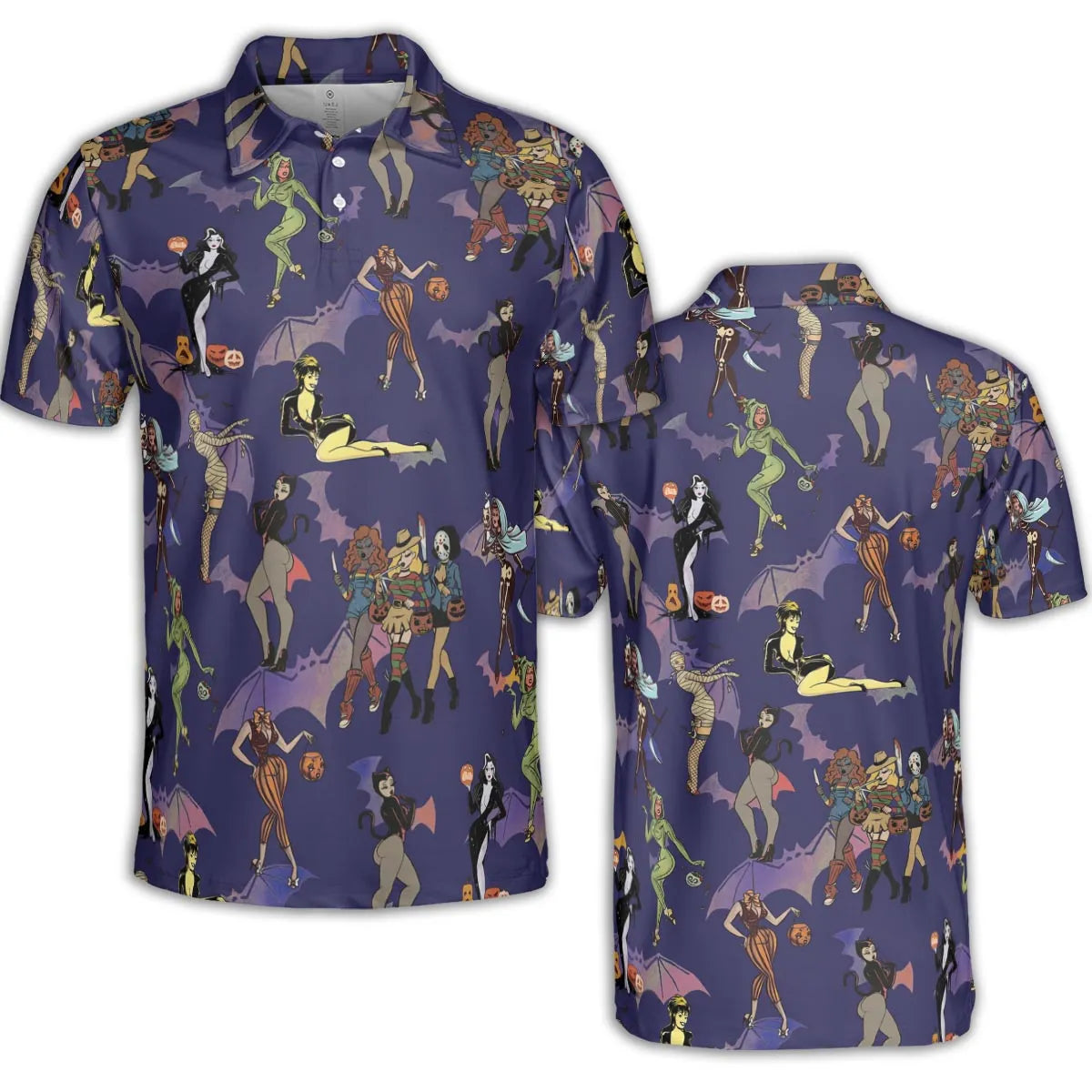AOP Men/Women Polo Shirt - AEDDSQWU