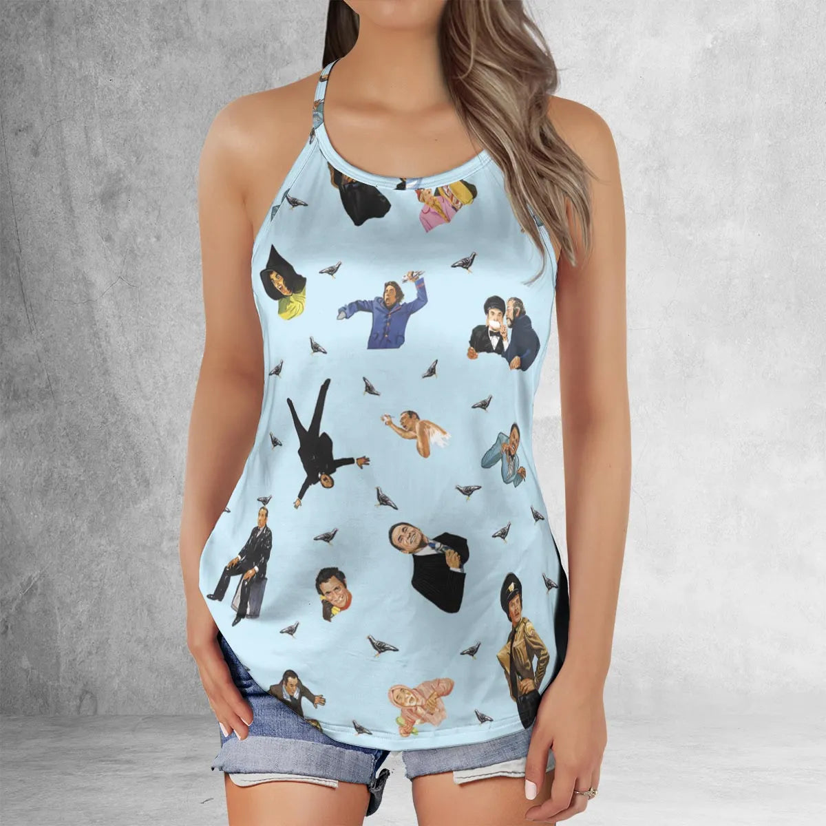 Criss Cross Tank Top - QMEBGLCQ