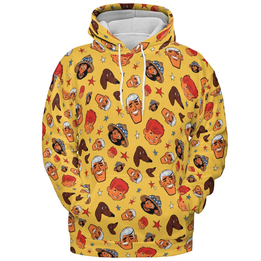 All-over Print Hoodie - 7ZZR94XJ -  - 2