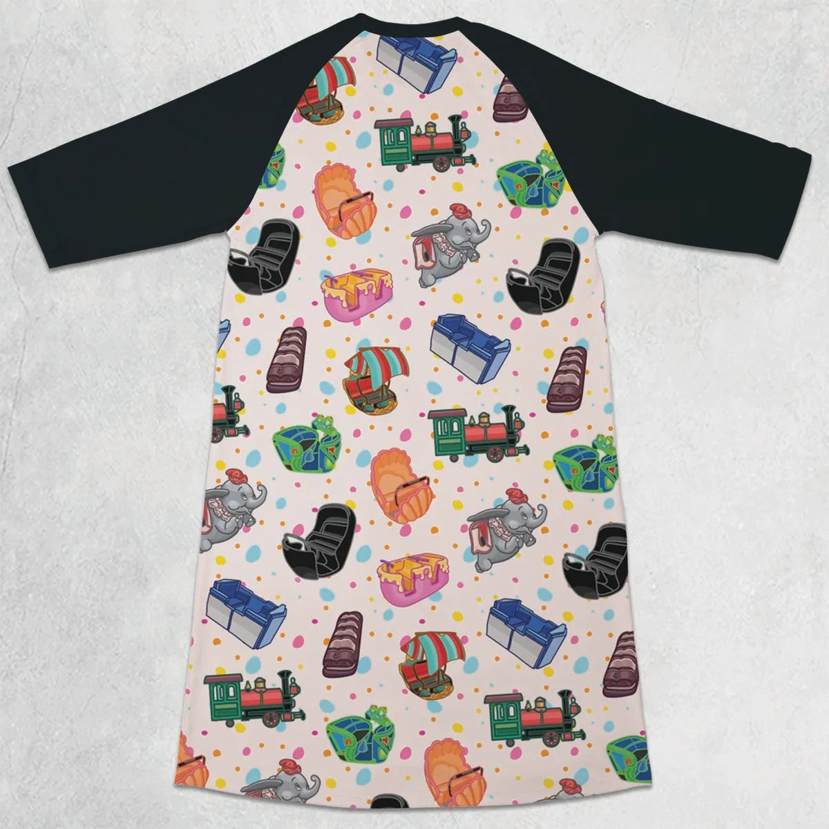 3/4 Sleeve Raglan Dress - YV54TC24