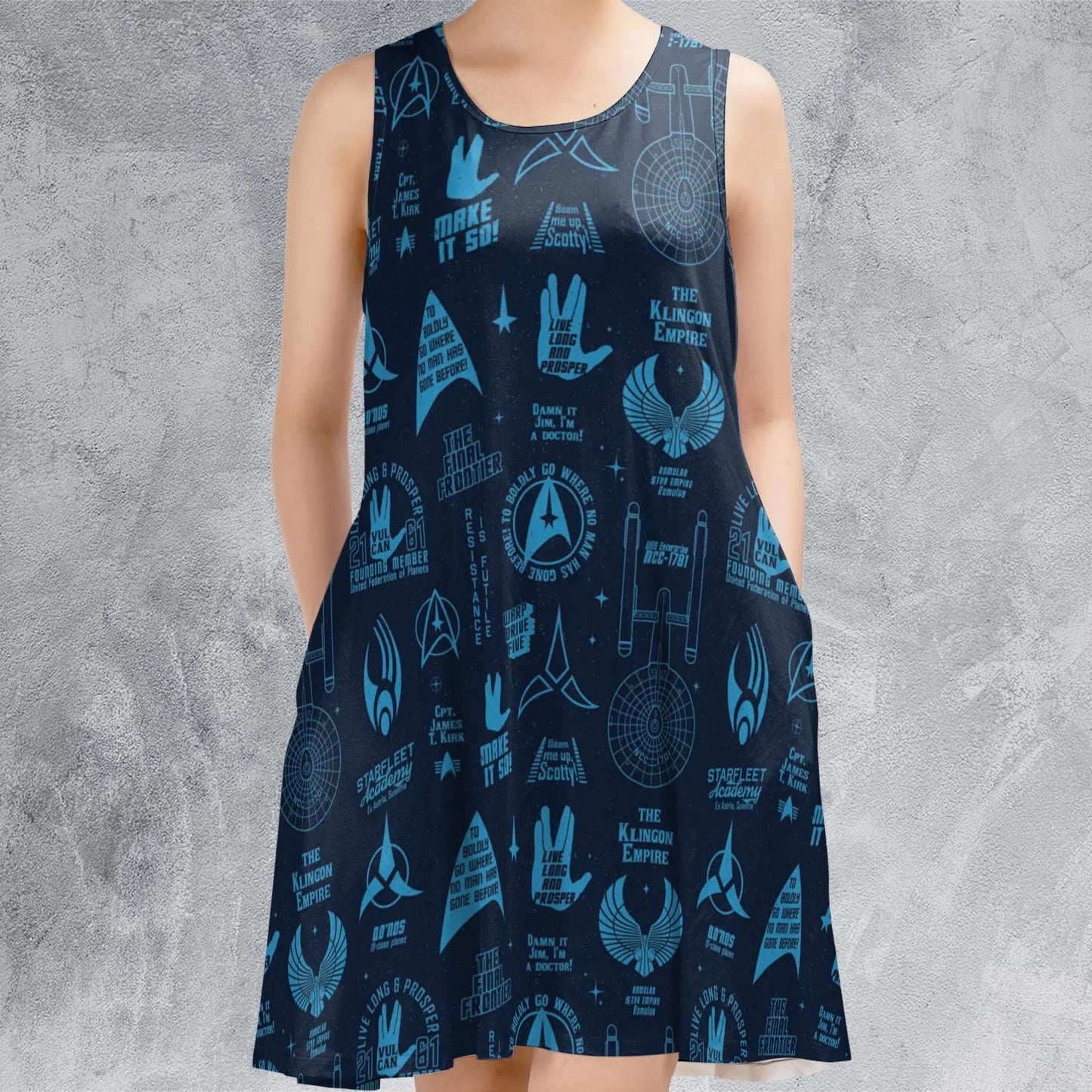 Sleeveless Dress - QXS7DGFY