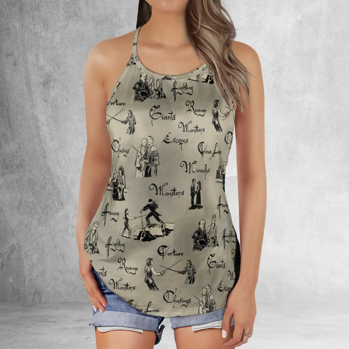 Criss Cross Tank Top - 9QHXRLZG