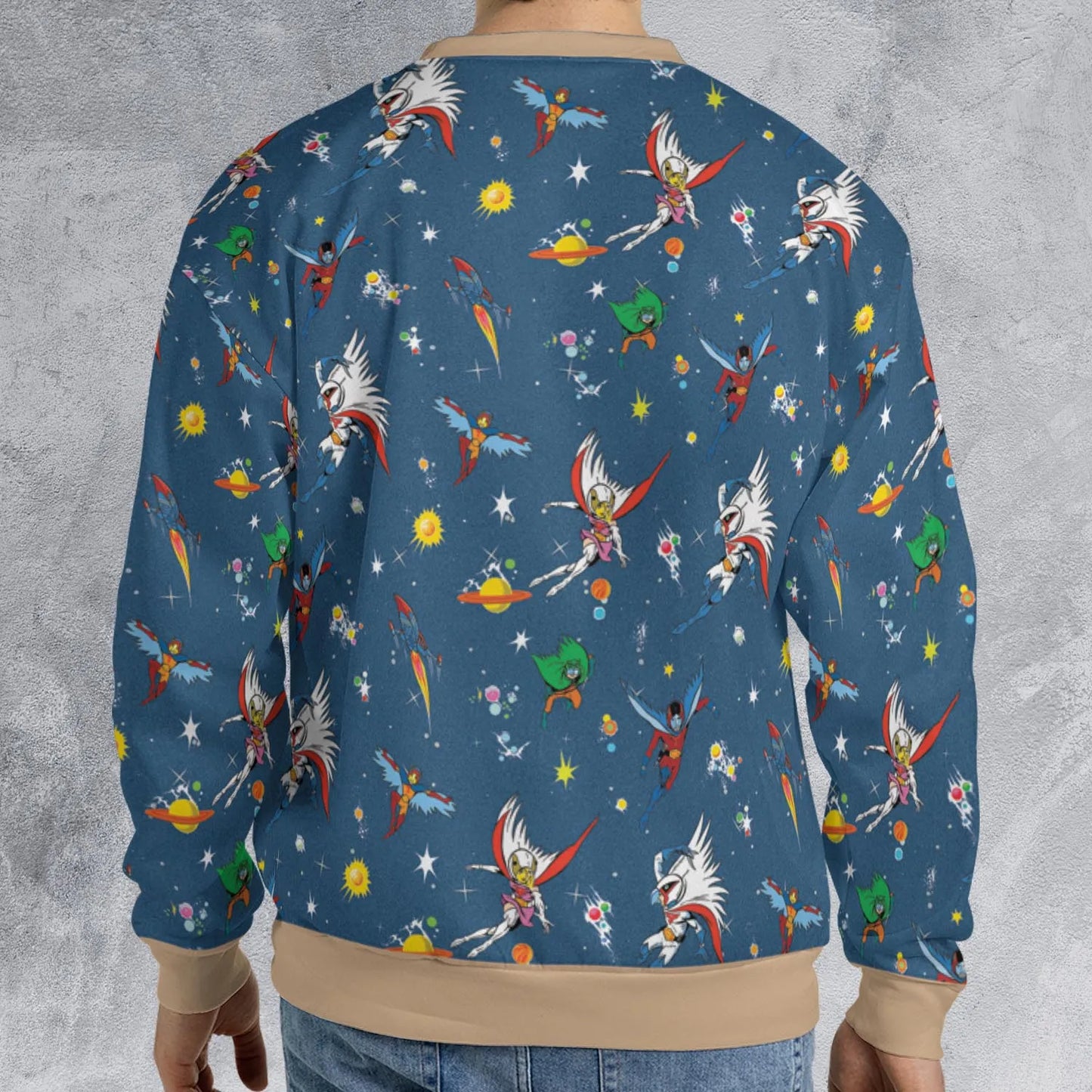 All-over Print Sweatshirt - 222TMXPM