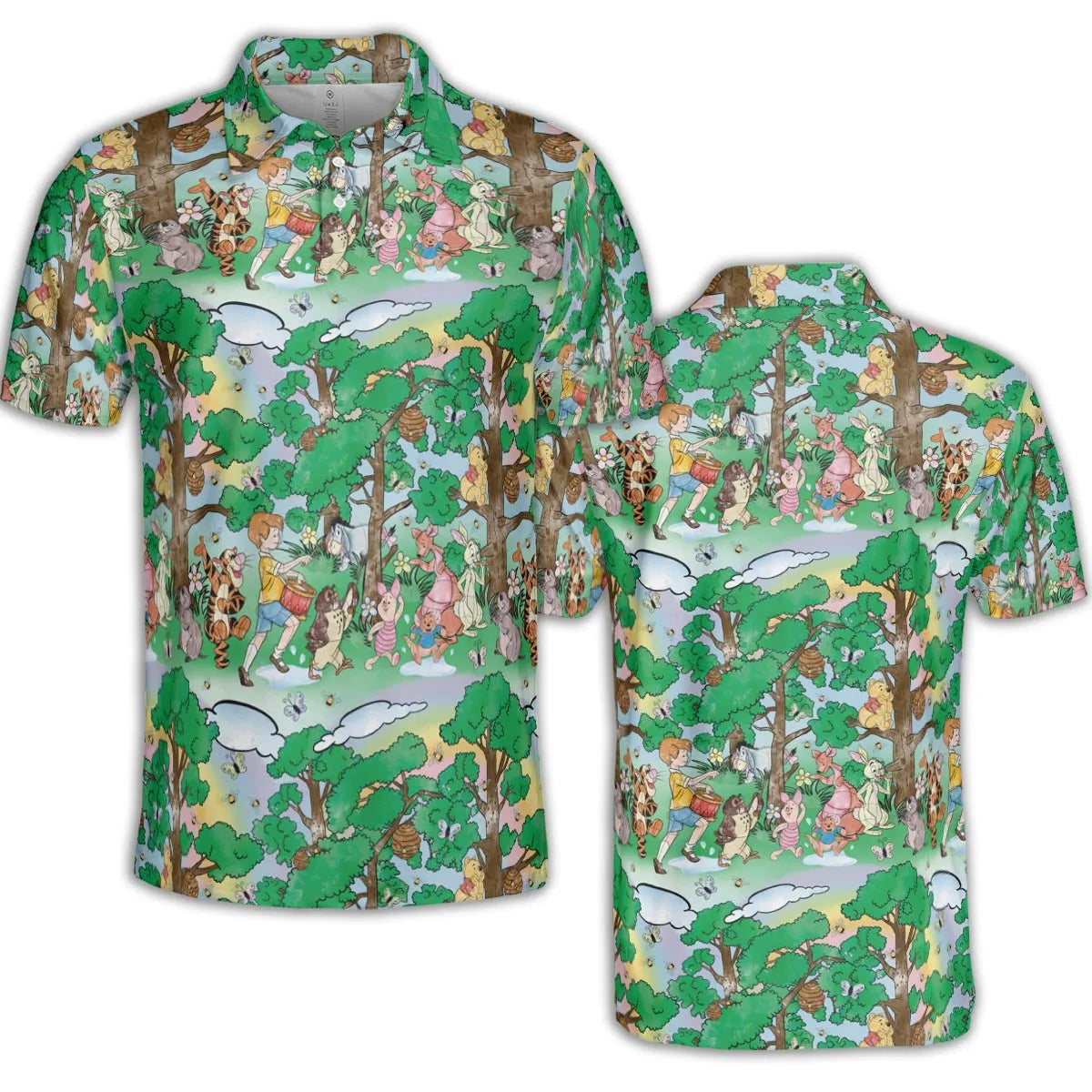 AOP Men/Women Polo Shirt - 3PX23HUD