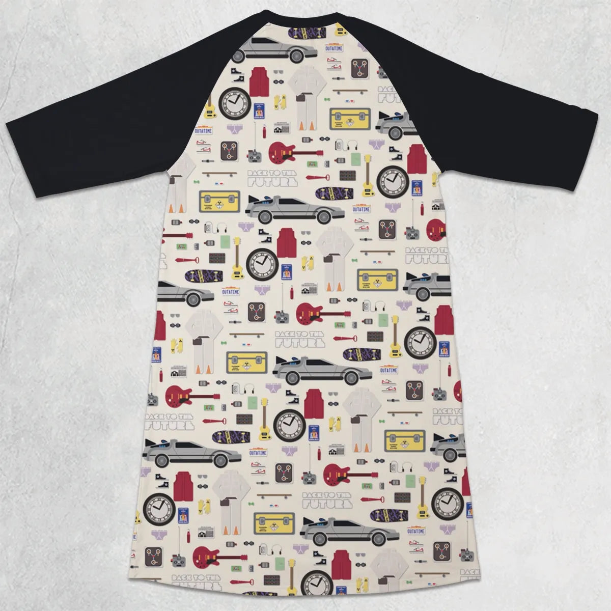 3/4 Sleeve Raglan Dress - ELHYJSFY