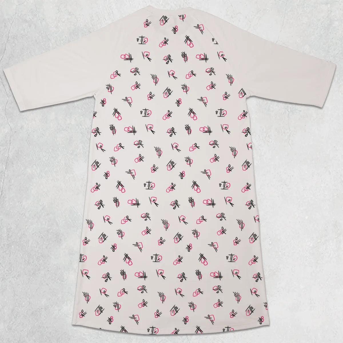 3/4 Sleeve Raglan Dress - 5A2WUJ3J