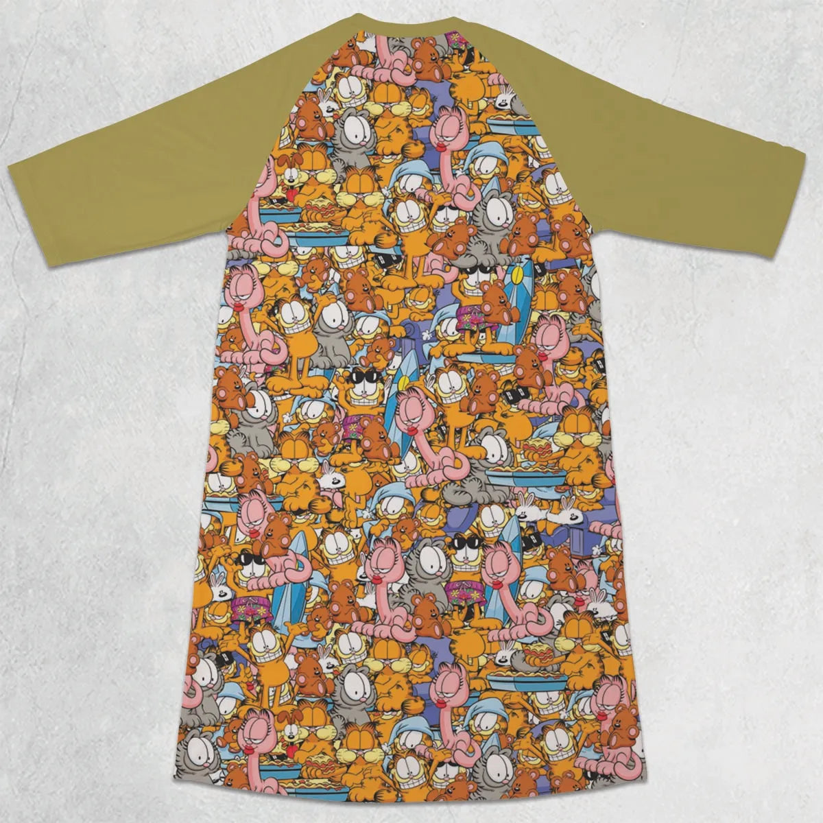 3/4 Sleeve Raglan Dress - A38UVKHA