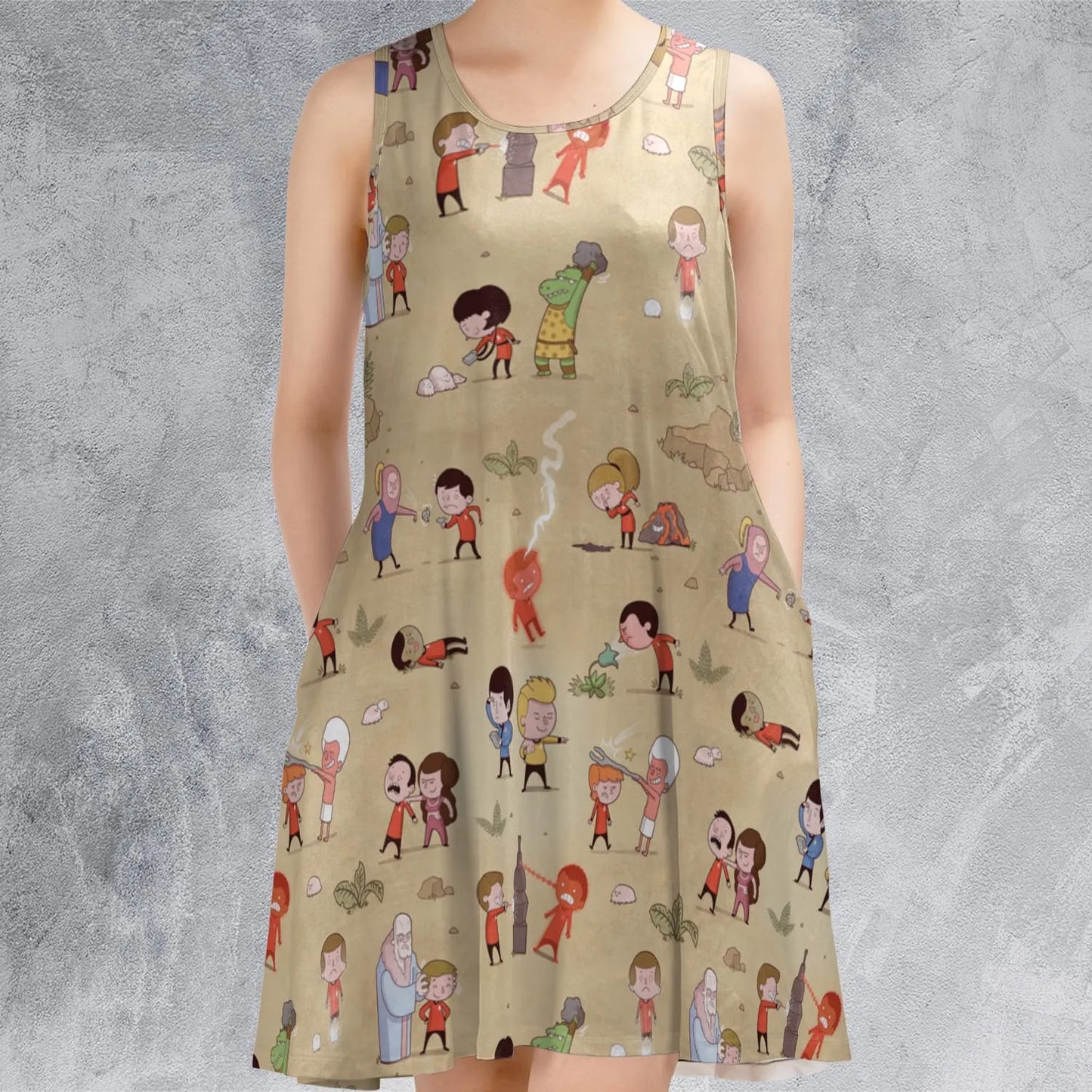Sleeveless Dress - F9GT7REN