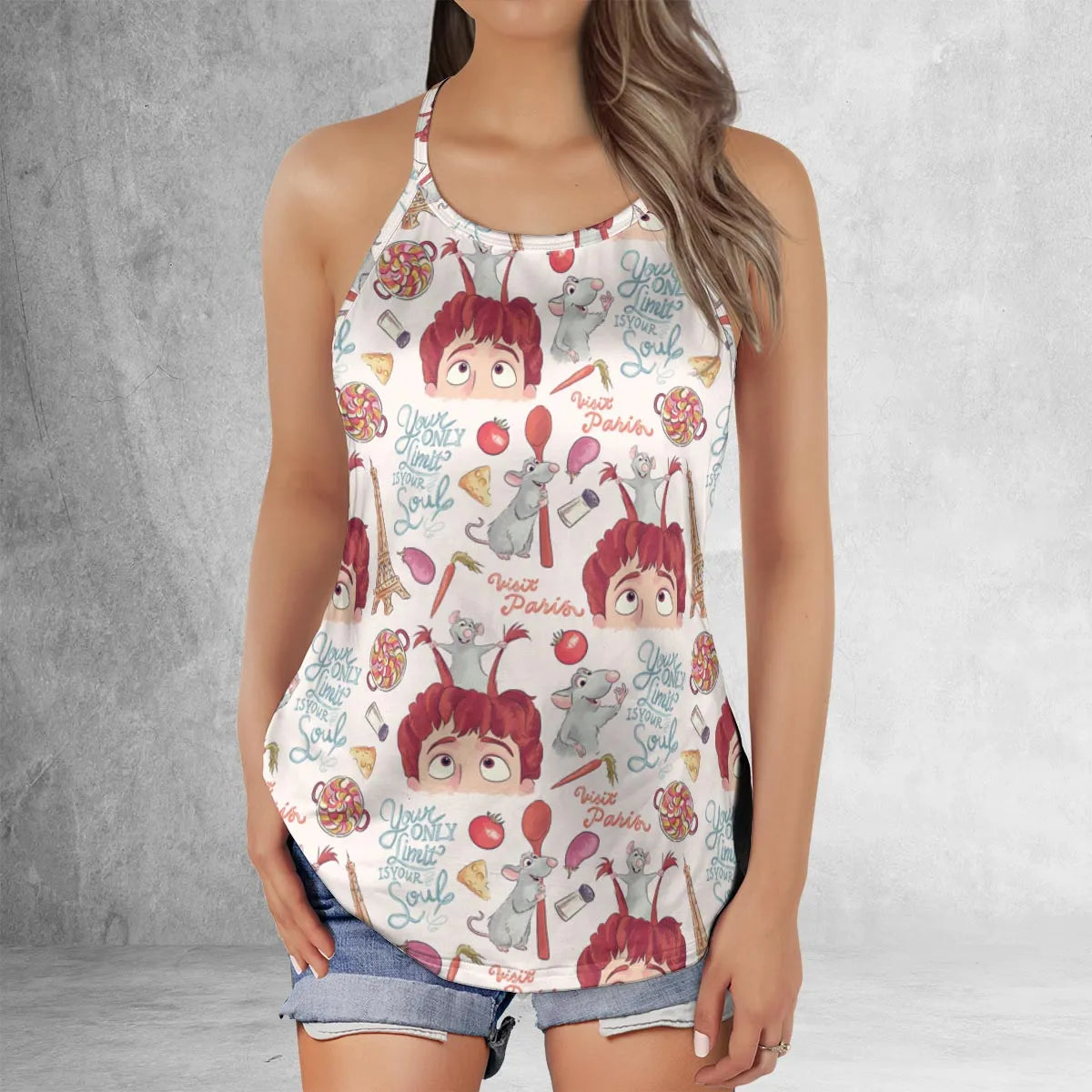 Criss Cross Tank Top - 3LA51MND