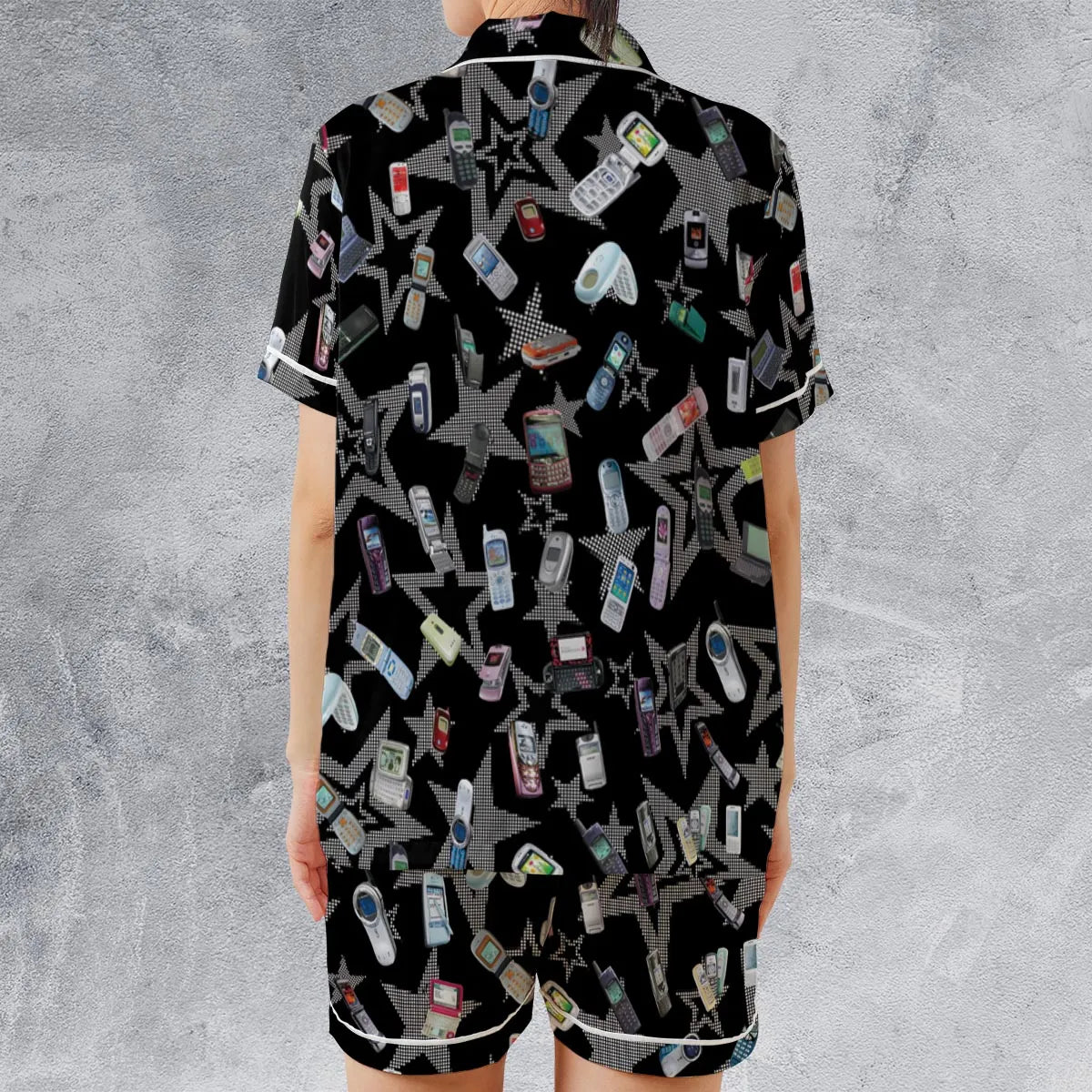Satin Short-Sleeve Pajamas Set - 9VDXQR9F