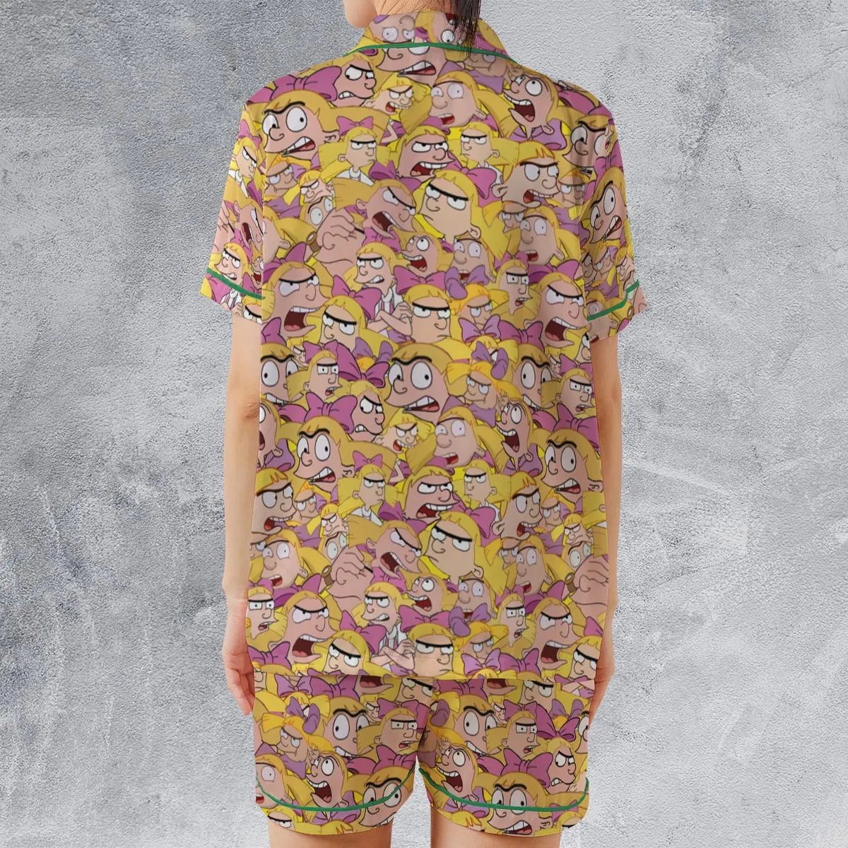 Satin Short-Sleeve Pajamas Set - 8HF94V7X