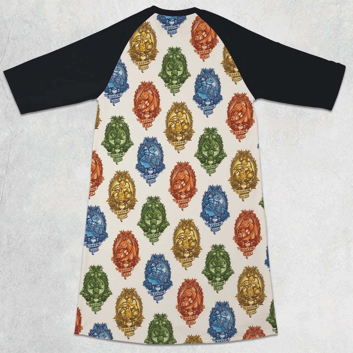 3/4 Sleeve Raglan Dress - CSQCHSTW