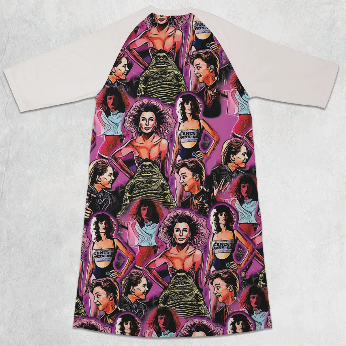 3/4 Sleeve Raglan Dress - QNE4DC9T