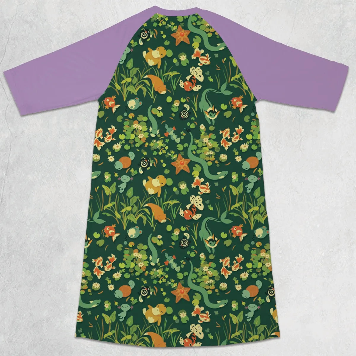 3/4 Sleeve Raglan Dress - QREN7GAV
