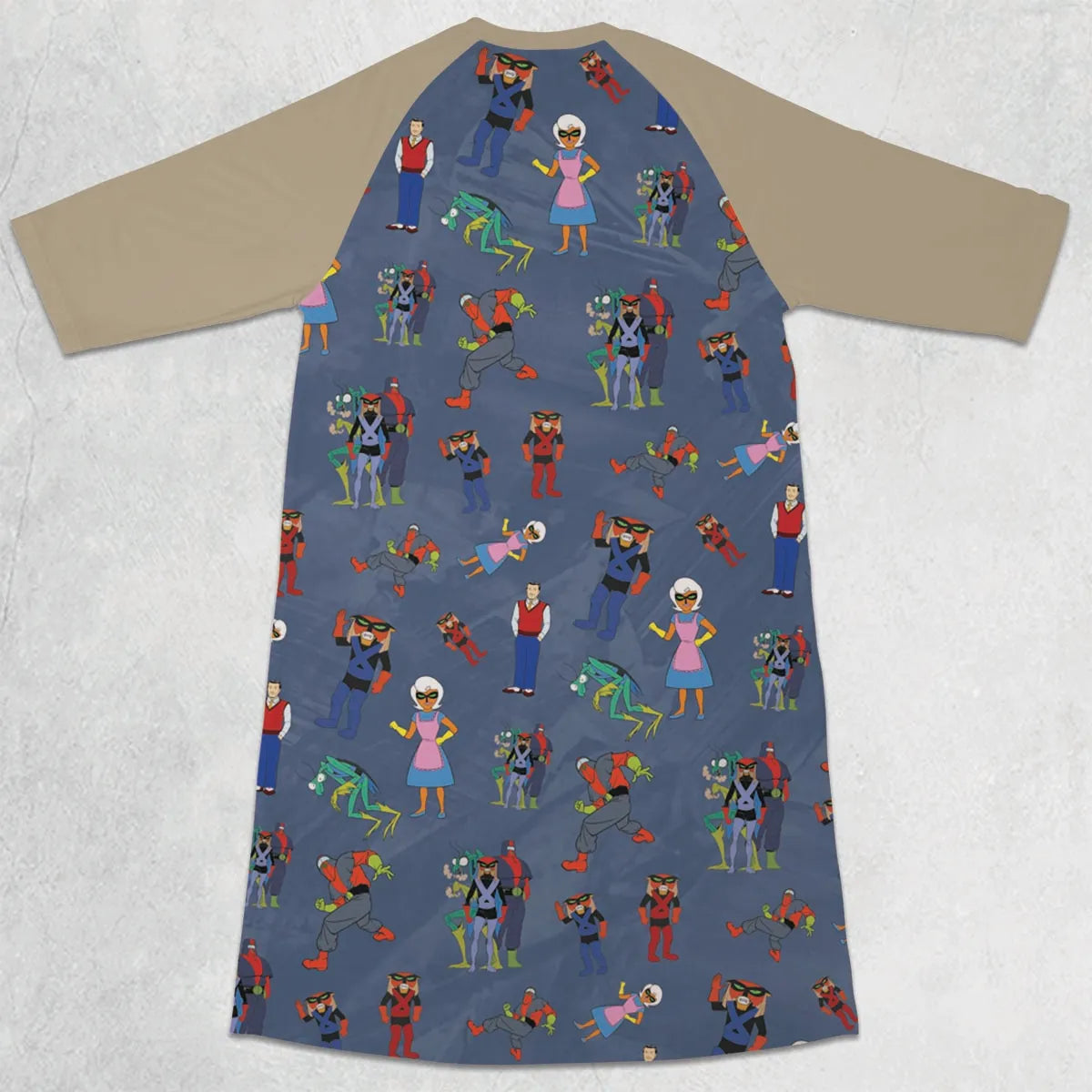 3/4 Sleeve Raglan Dress - S1D2ND2B