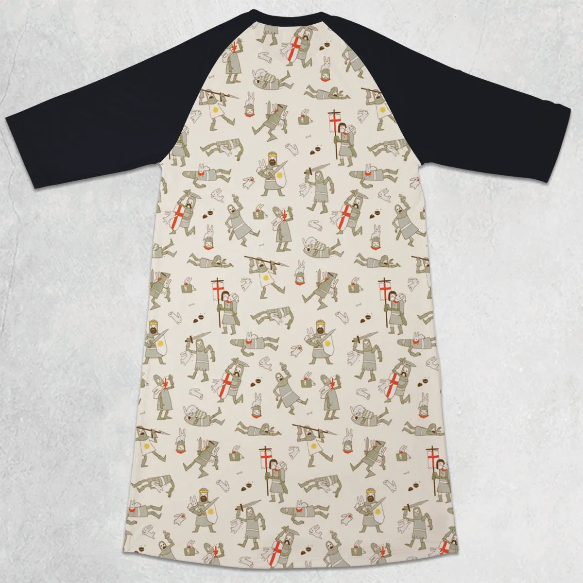 3/4 Sleeve Raglan Dress - CYFZSR96