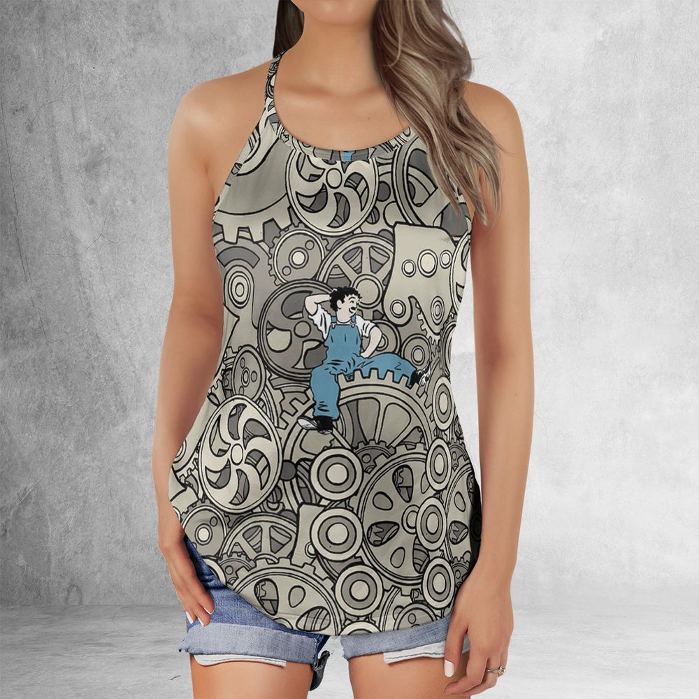 Criss Cross Tank Top -  - 2