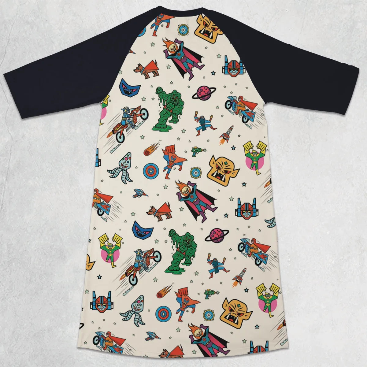 3/4 Sleeve Raglan Dress - CLKBREXM