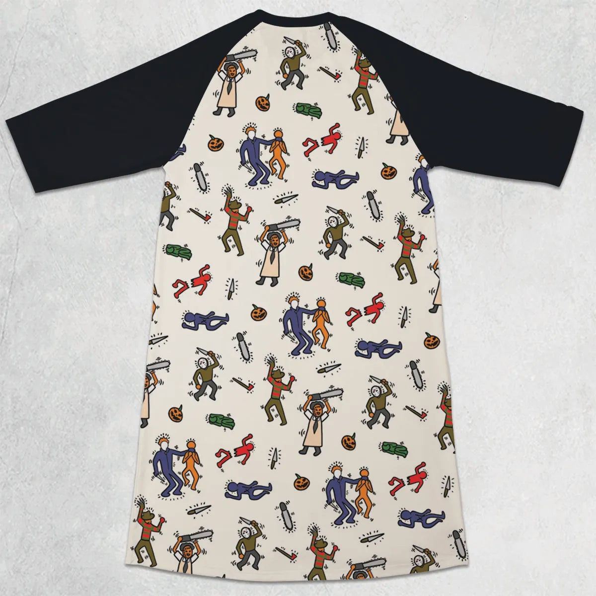 3/4 Sleeve Raglan Dress - FCBQP1R2