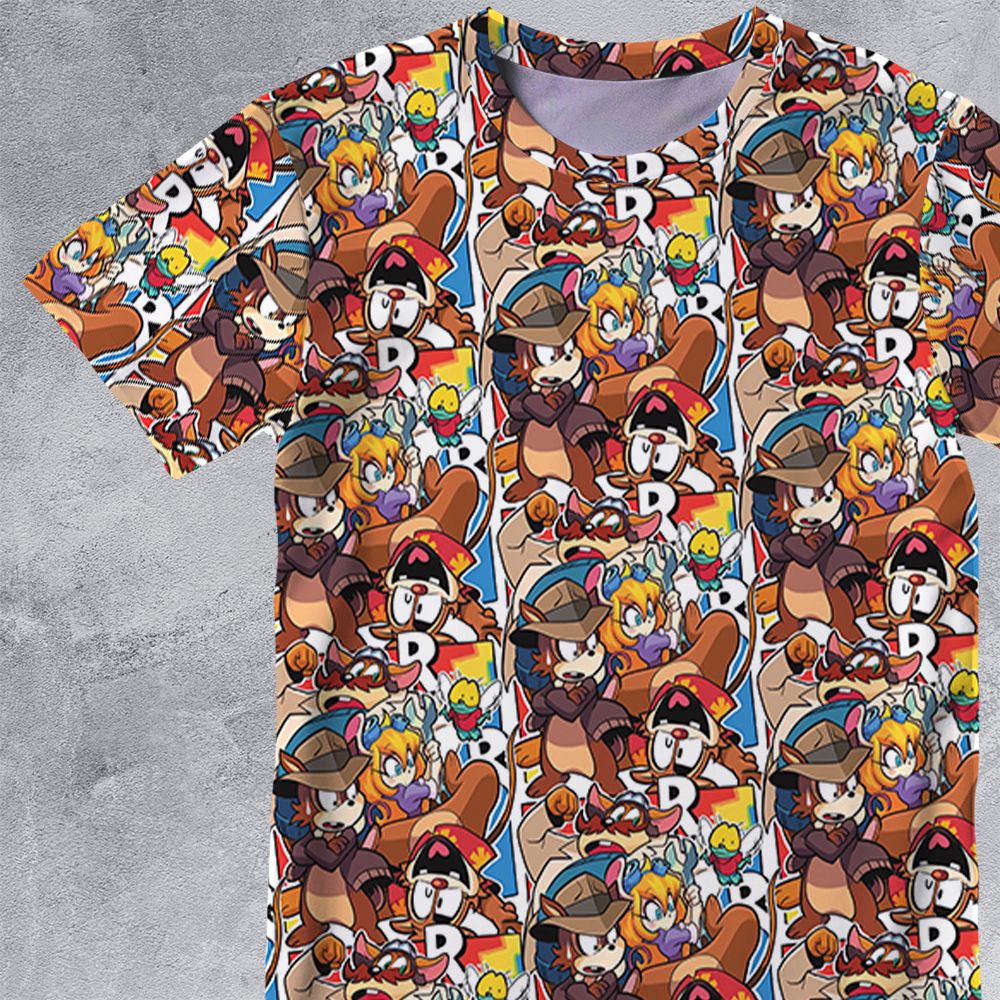All-Over Print Unisex T-Shirt - 3SSM98SY -  - 2
