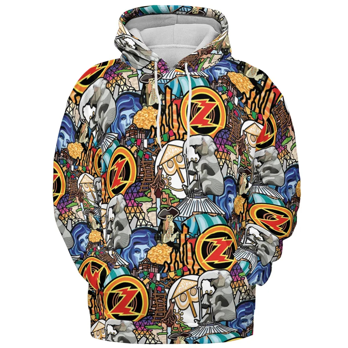 All-over Print Hoodie - 278B38CF