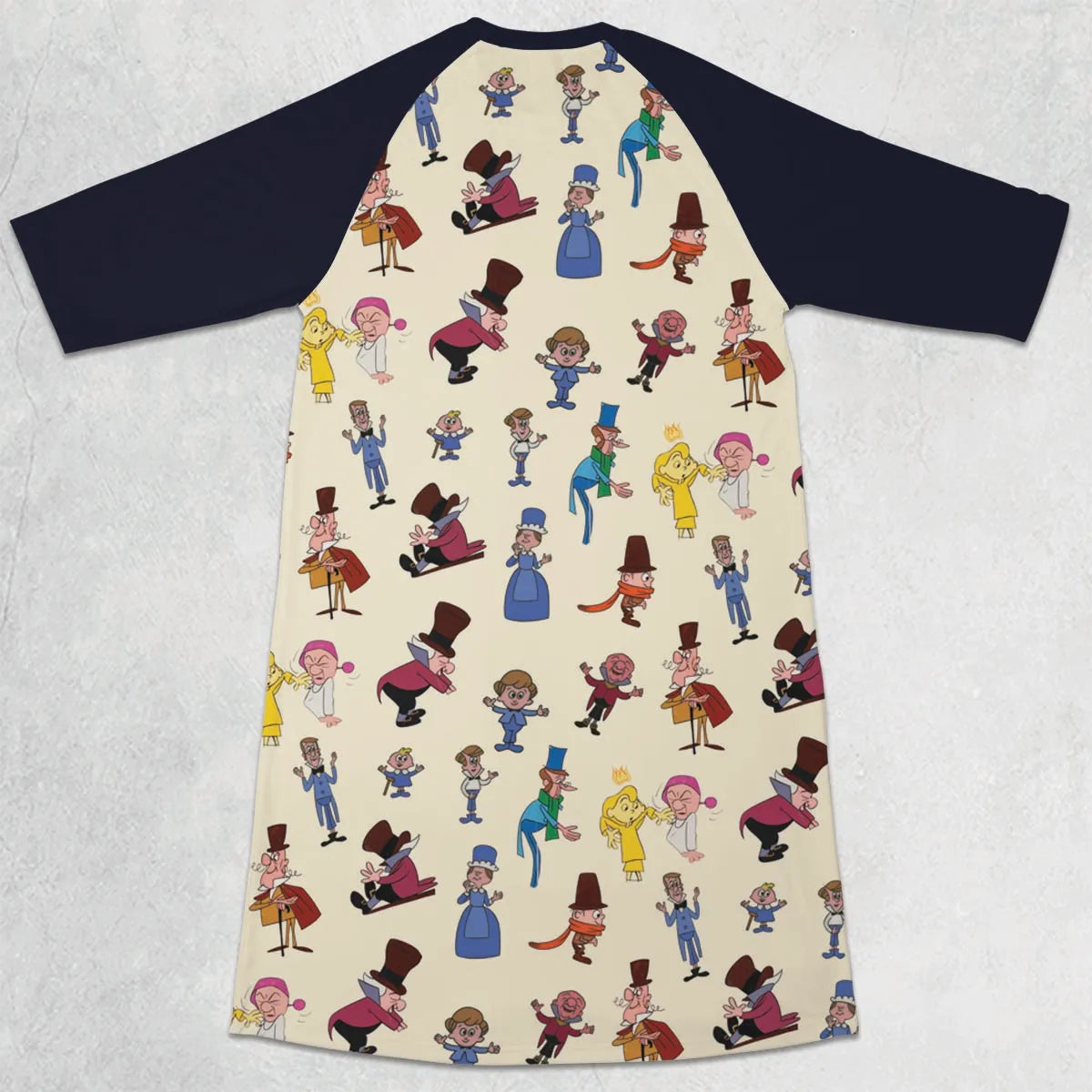 3/4 Sleeve Raglan Dress - QJ86ENMP