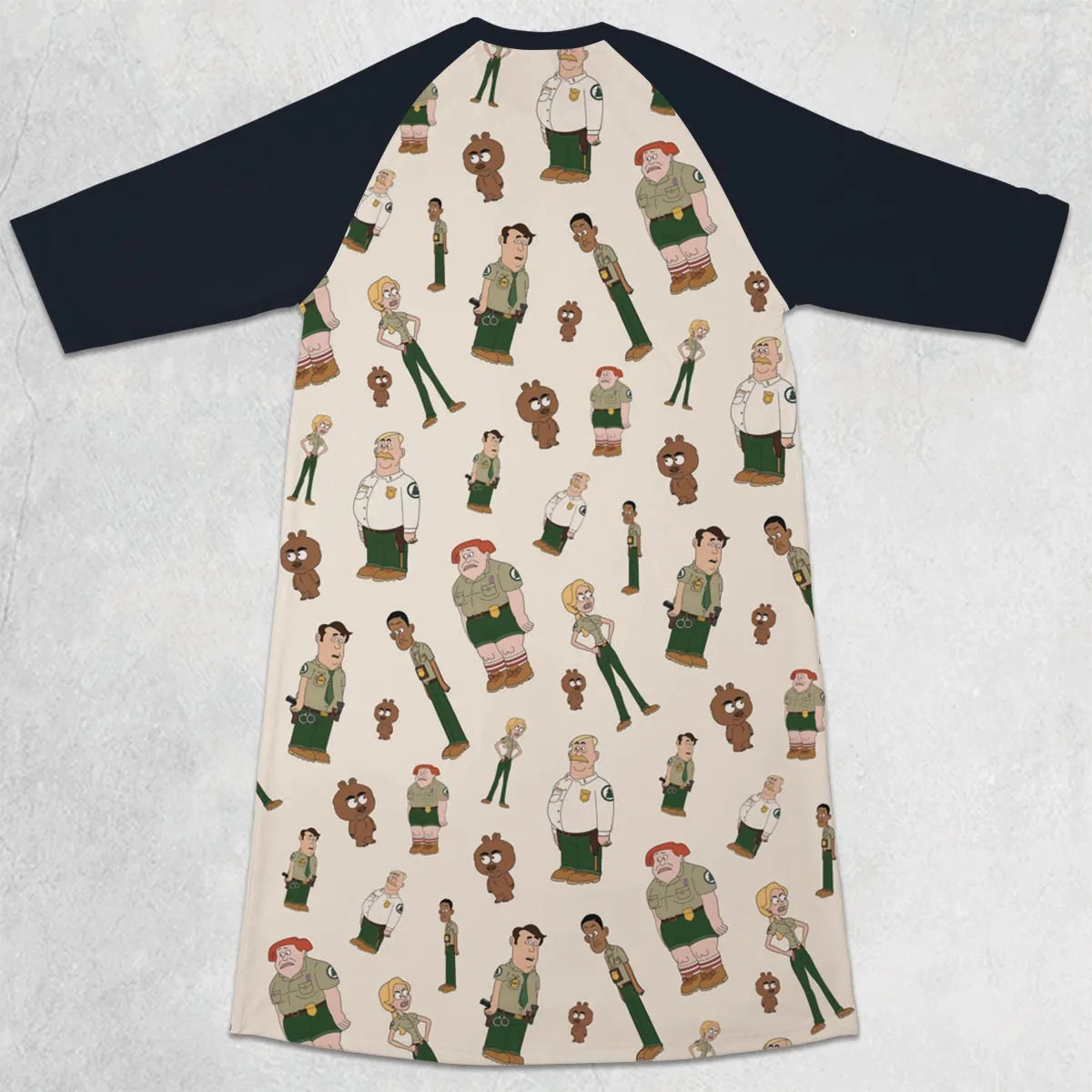 3/4 Sleeve Raglan Dress - TF68RRJY