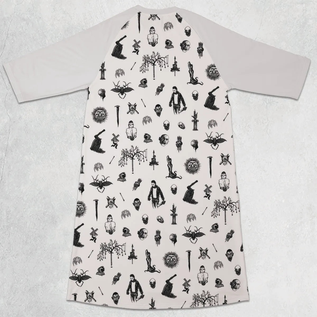 3/4 Sleeve Raglan Dress - NQ8E3NRY