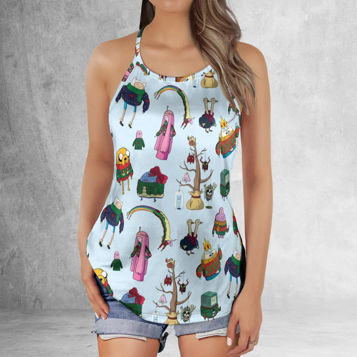 Criss Cross Tank Top - QPBFASS5