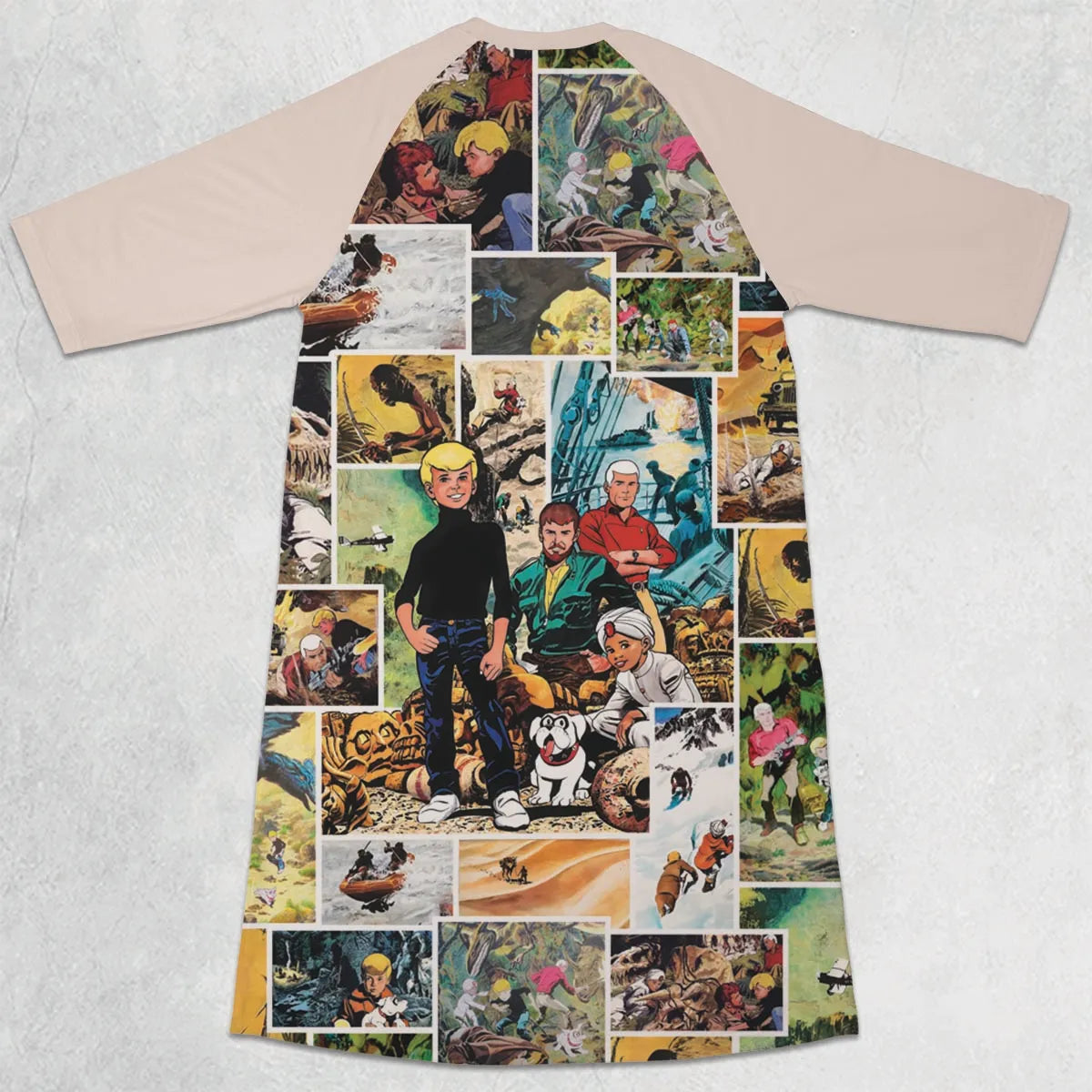 3/4 Sleeve Raglan Dress - KS1RG2UY