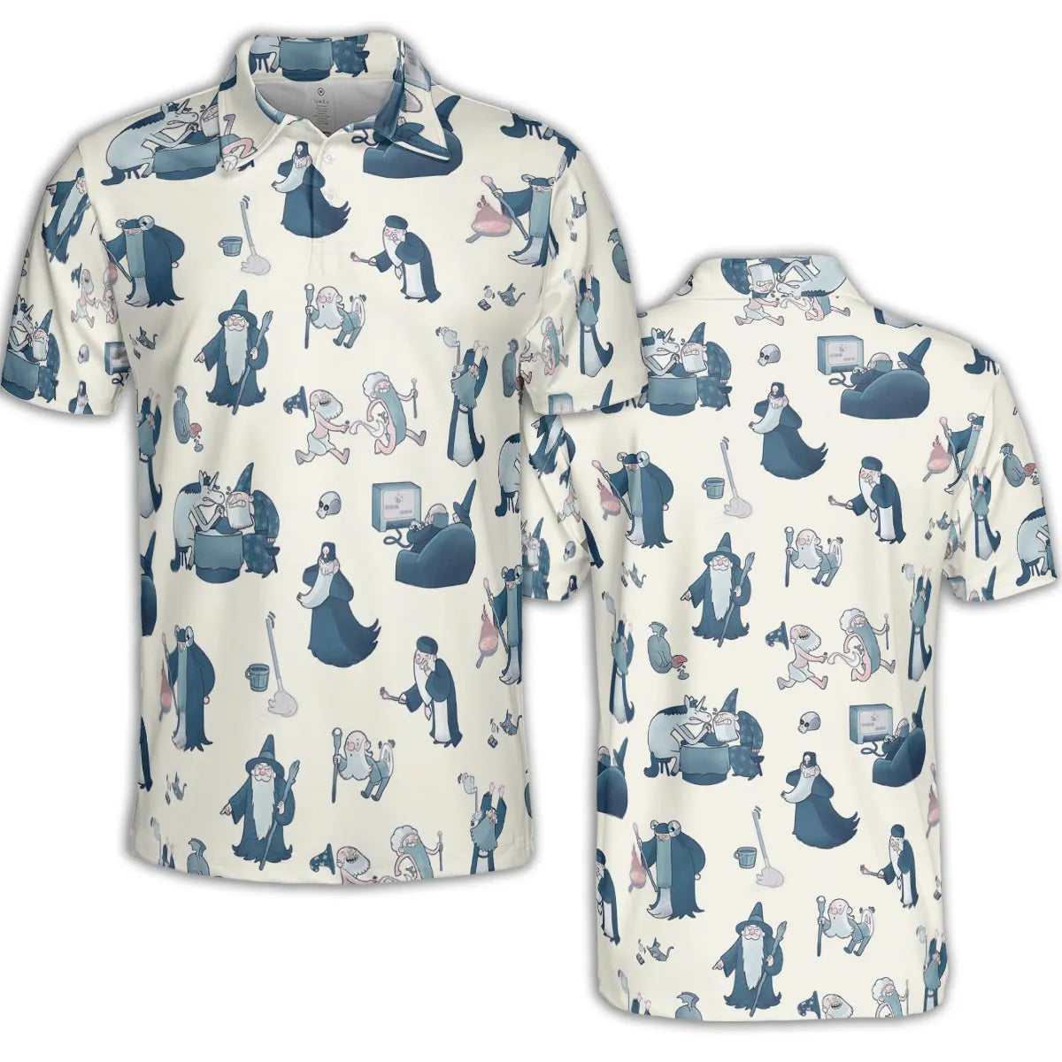 AOP Men/Women Polo Shirt - ES8LBPJD