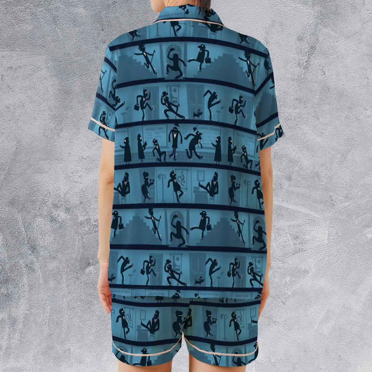 Satin Short-Sleeve Pajamas Set - 4X9UFV4E