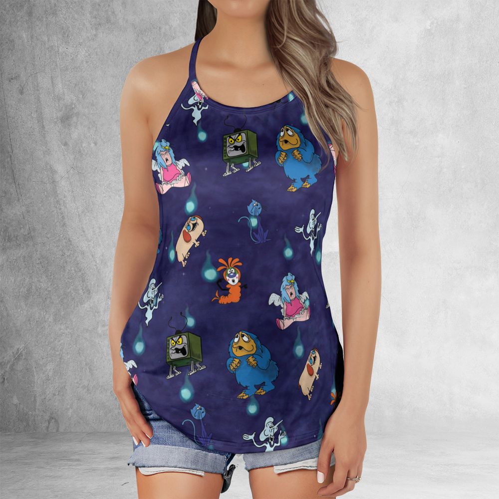 Criss Cross Tank Top - TBKKND3M -  - 2