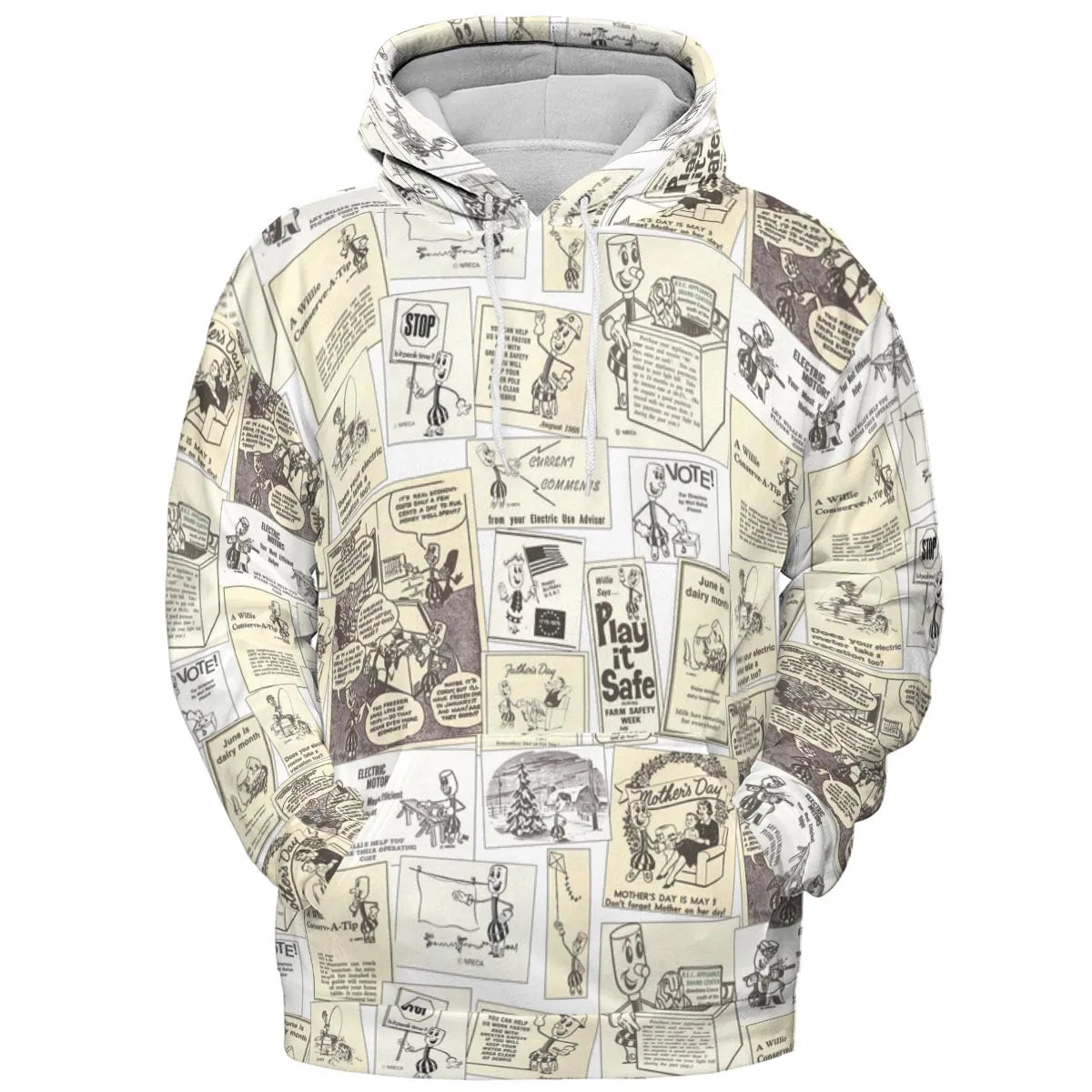 All-over Print Hoodie - T3DRWQBL
