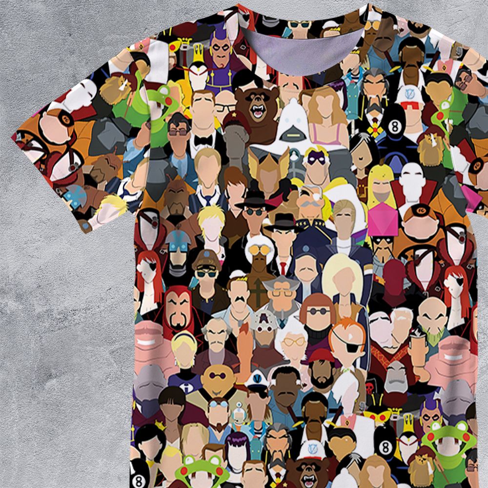 All-Over Print Unisex T-Shirt - T4EP6F7P -  - 2