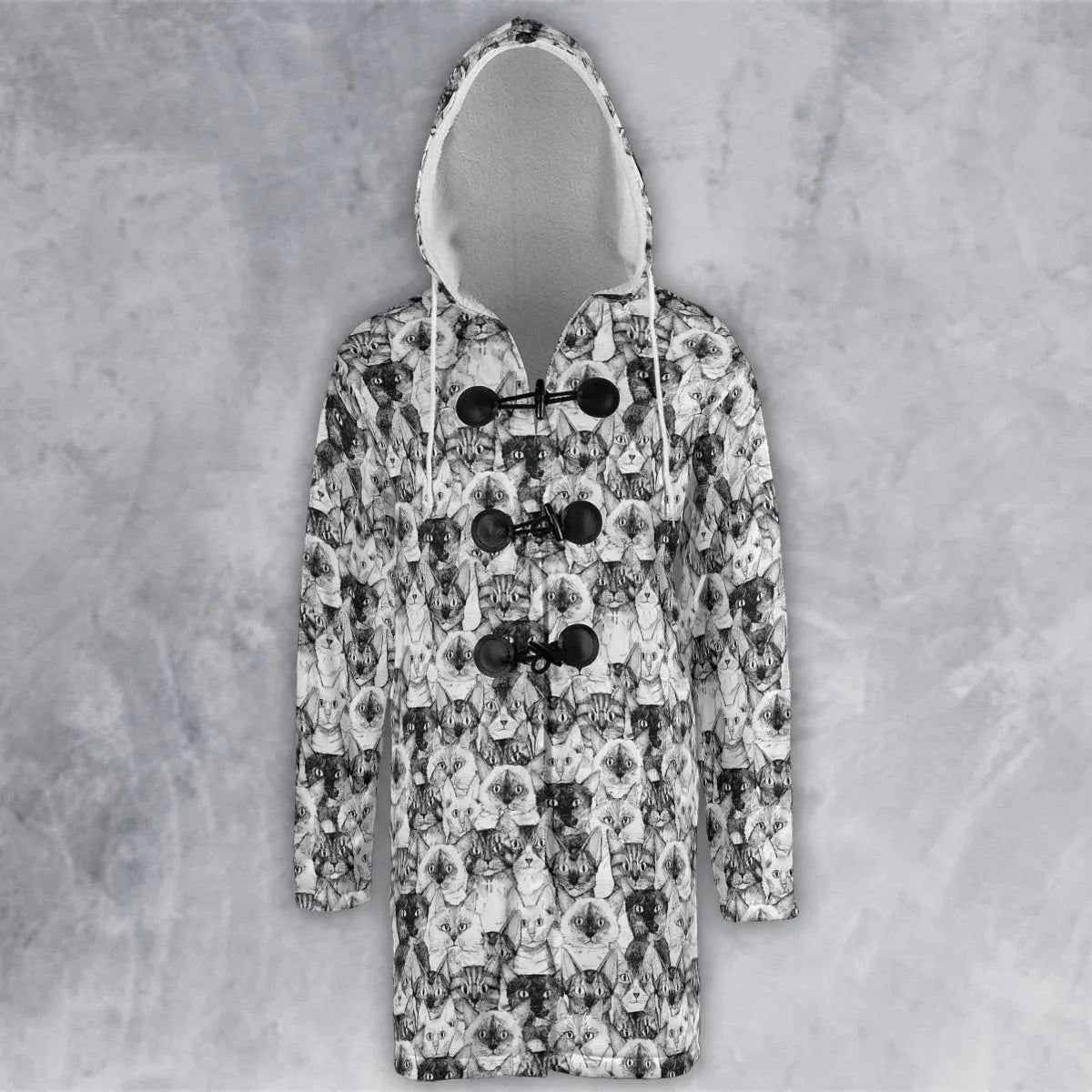 Just Cats Hooded Cloak Coat