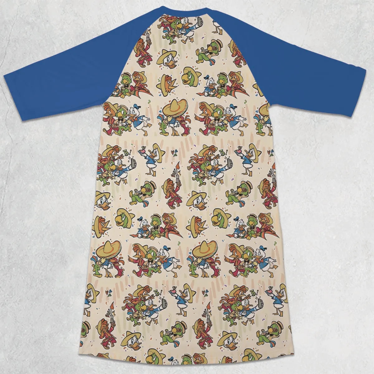 3/4 Sleeve Raglan Dress - EXNKYWRM