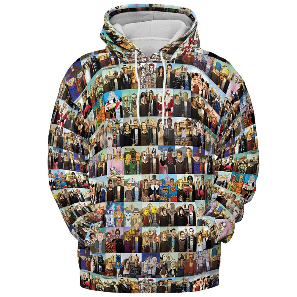 All-over Print Hoodie - YGJSD48R -  - 2