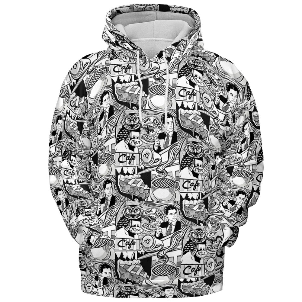 All-over Print Hoodie - PQM7EXAG -  - 2