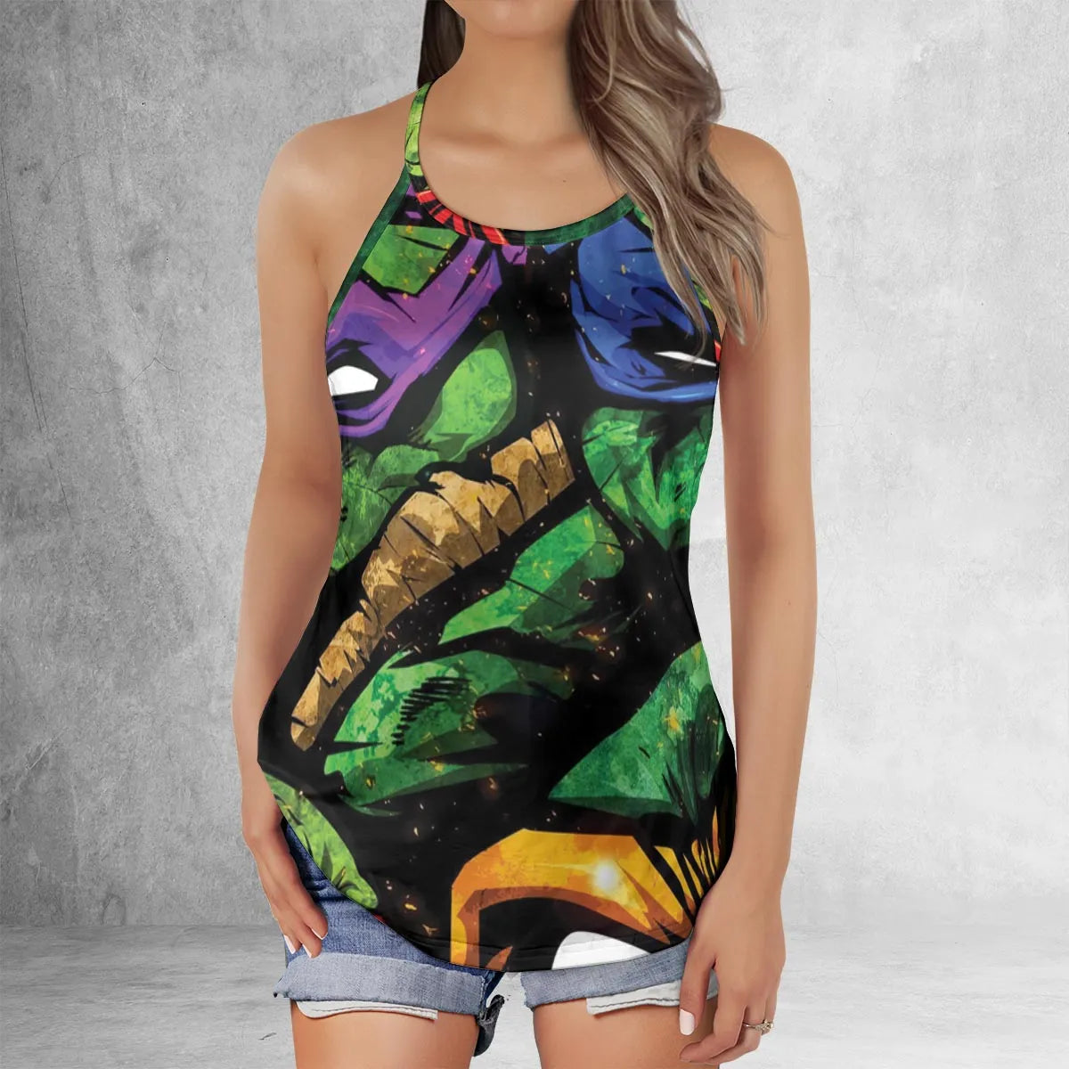Criss Cross Tank Top - B79UVDP8