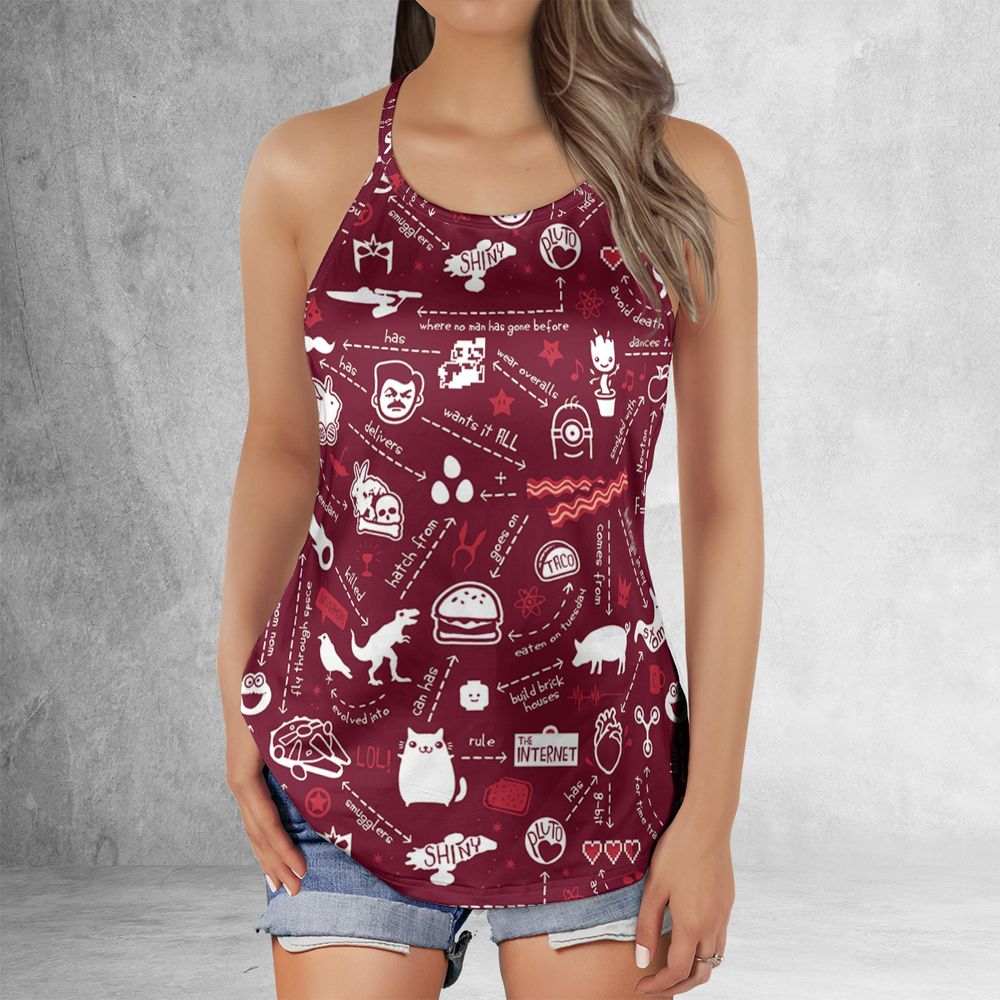 Criss Cross Tank Top - Y5ERDE1X -  - 2