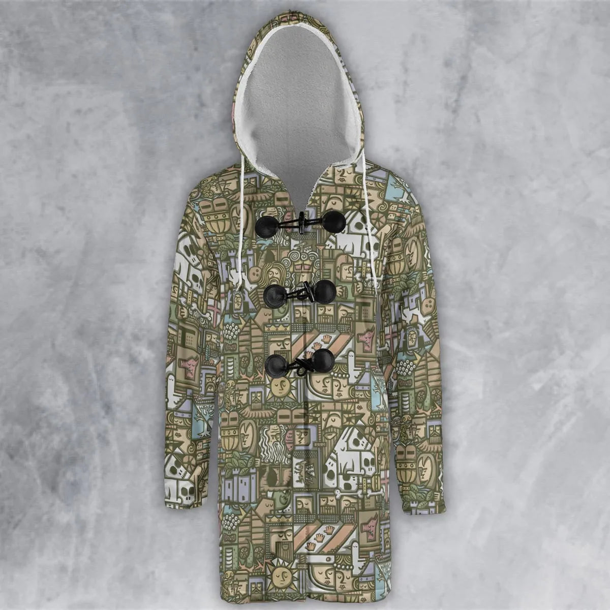 Hooded Cloak Coat - 9DGPSM9N